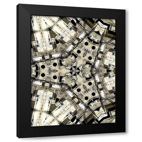 Complex III Black Modern Wood Framed Art Print with Double Matting by Burghardt, James