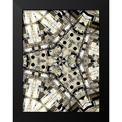 Complex III Black Modern Wood Framed Art Print by Burghardt, James