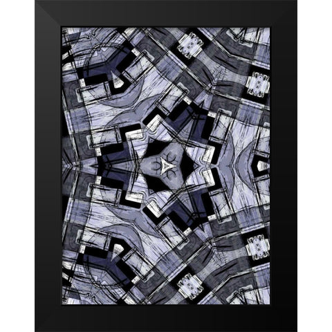 Complex IV Black Modern Wood Framed Art Print by Burghardt, James