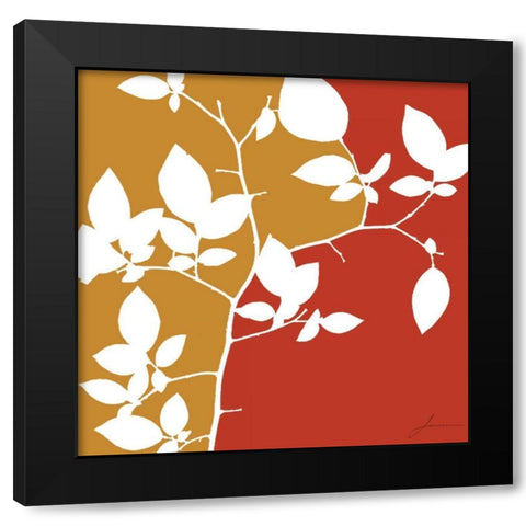 Split Stem I Black Modern Wood Framed Art Print by Burghardt, James
