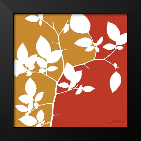 Split Stem I Black Modern Wood Framed Art Print by Burghardt, James