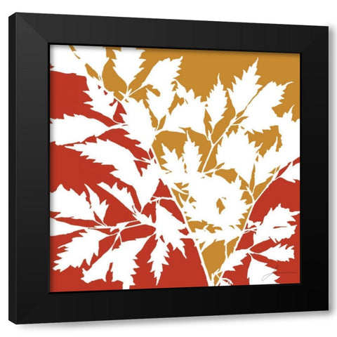 Split Stem II Black Modern Wood Framed Art Print by Burghardt, James