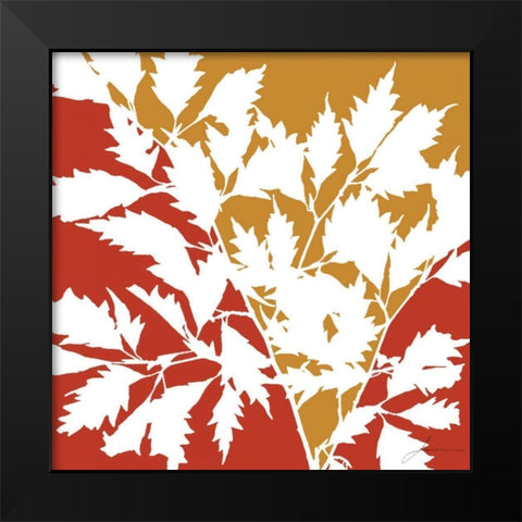 Split Stem II Black Modern Wood Framed Art Print by Burghardt, James