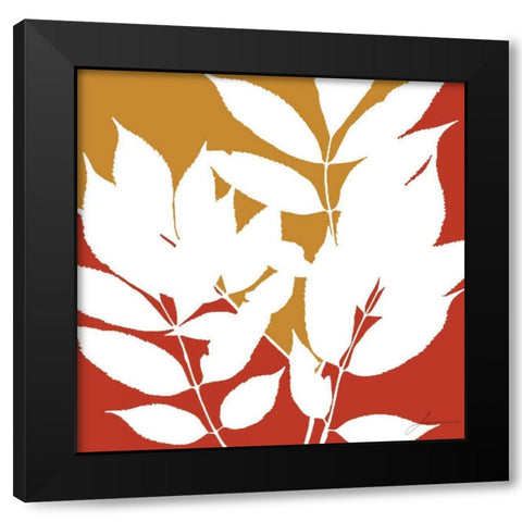 Split Stem III Black Modern Wood Framed Art Print by Burghardt, James