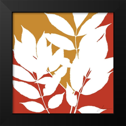 Split Stem III Black Modern Wood Framed Art Print by Burghardt, James