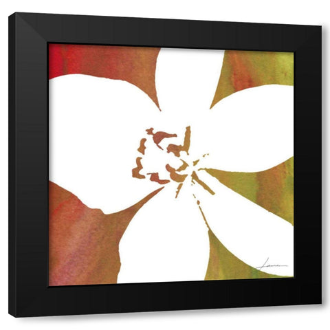 Peace Flowers II Black Modern Wood Framed Art Print with Double Matting by Burghardt, James