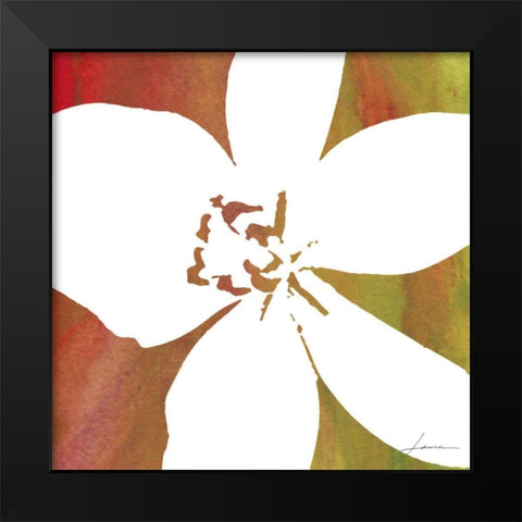 Peace Flowers II Black Modern Wood Framed Art Print by Burghardt, James