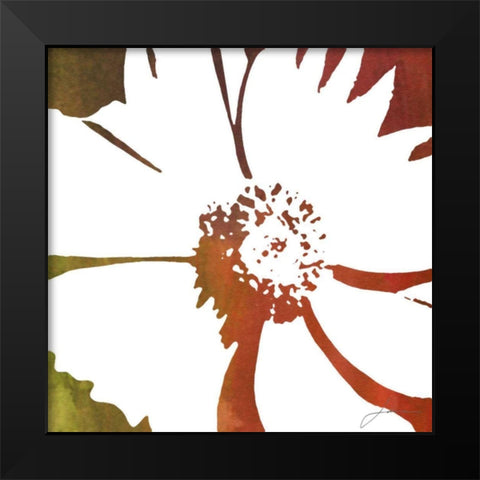 Peace Flowers III Black Modern Wood Framed Art Print by Burghardt, James