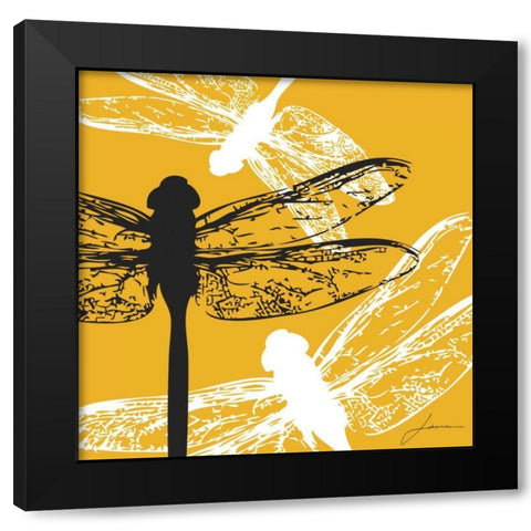 Pop Fly I Black Modern Wood Framed Art Print with Double Matting by Burghardt, James