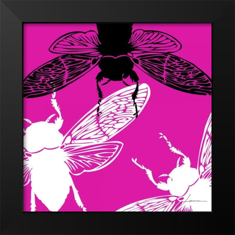 Pop Fly II Black Modern Wood Framed Art Print by Burghardt, James