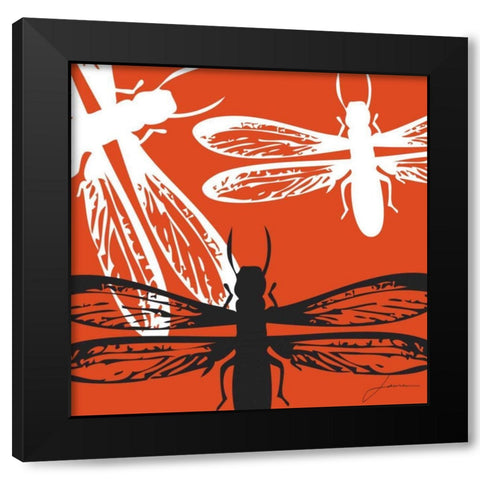 Pop Fly IV Black Modern Wood Framed Art Print by Burghardt, James