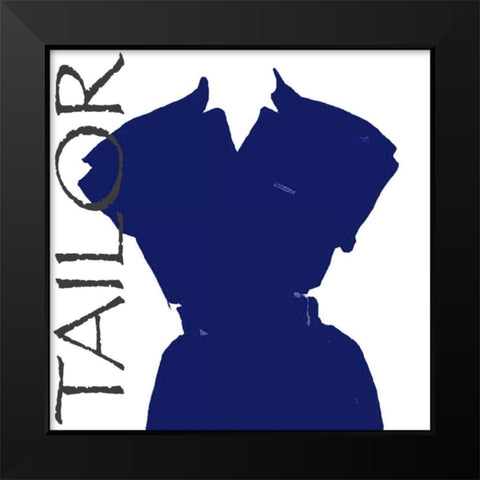 Fashion Tailored Black Modern Wood Framed Art Print by Della-Piana, Elissa