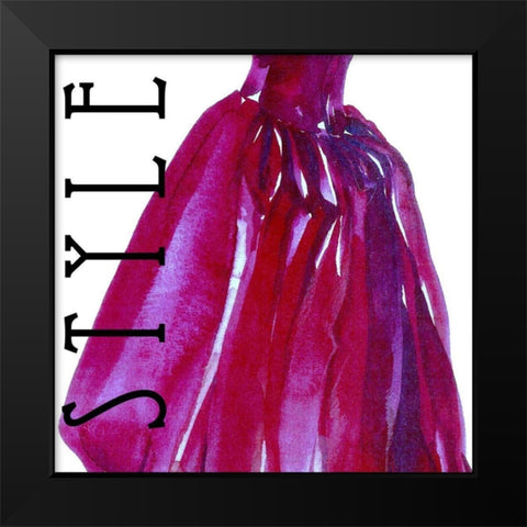 Fashion Style Black Modern Wood Framed Art Print by Della-Piana, Elissa