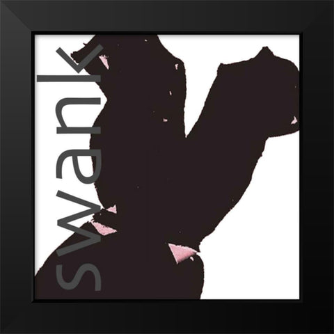 Fashion Swank Black Modern Wood Framed Art Print by Della-Piana, Elissa