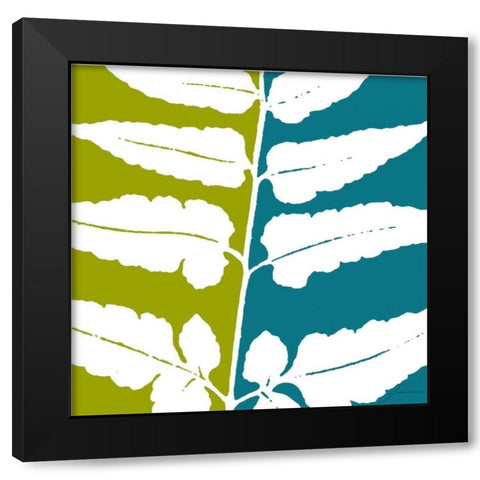 Duo Stem I Black Modern Wood Framed Art Print with Double Matting by Burghardt, James