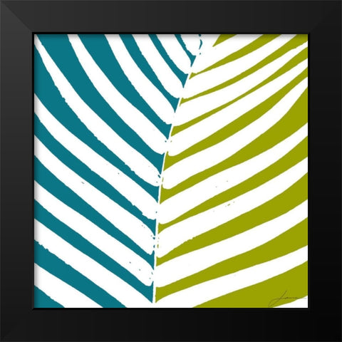 Duo Stem II Black Modern Wood Framed Art Print by Burghardt, James