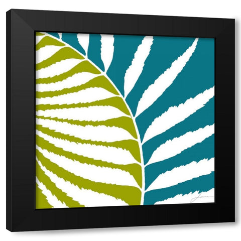 Duo Stem V Black Modern Wood Framed Art Print with Double Matting by Burghardt, James