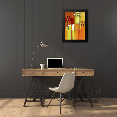 Uplift II Black Modern Wood Framed Art Print by Burghardt, James