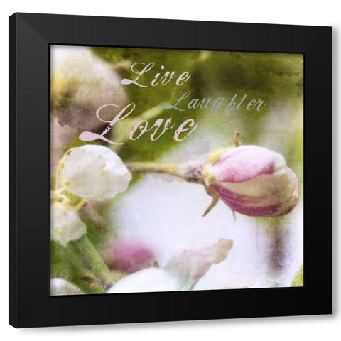 Blossoming Inspiration I Black Modern Wood Framed Art Print by Open Journey