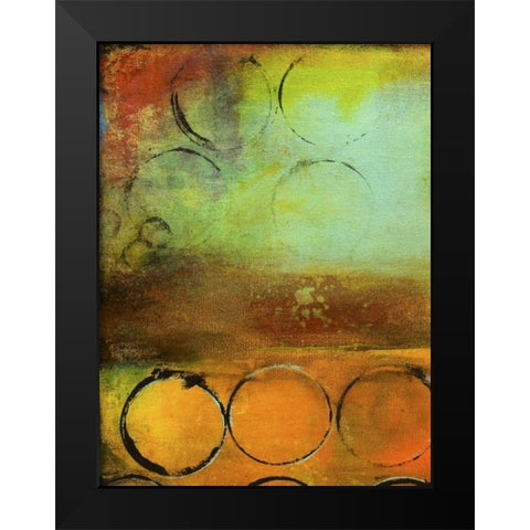 Round the Block I Black Modern Wood Framed Art Print by Ashley, Erin