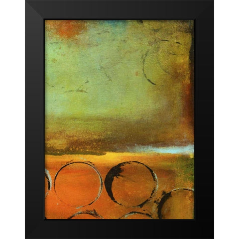 Round the Block II Black Modern Wood Framed Art Print by Ashley, Erin