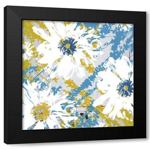 Abstract Pop I Black Modern Wood Framed Art Print with Double Matting by Mountain, Ricki