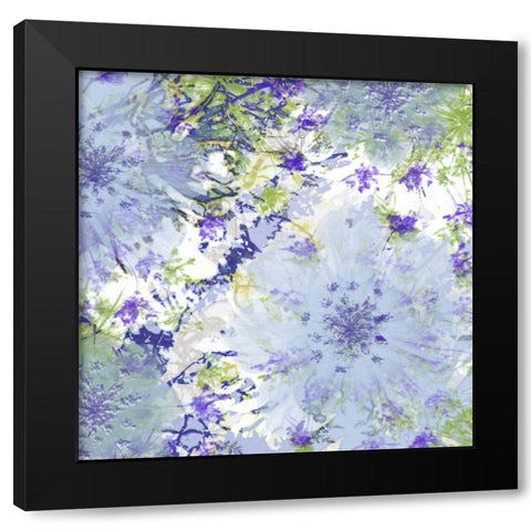 Abstract Pop III Black Modern Wood Framed Art Print with Double Matting by Mountain, Ricki