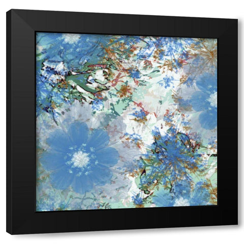 Abstract Pop V Black Modern Wood Framed Art Print with Double Matting by Mountain, Ricki