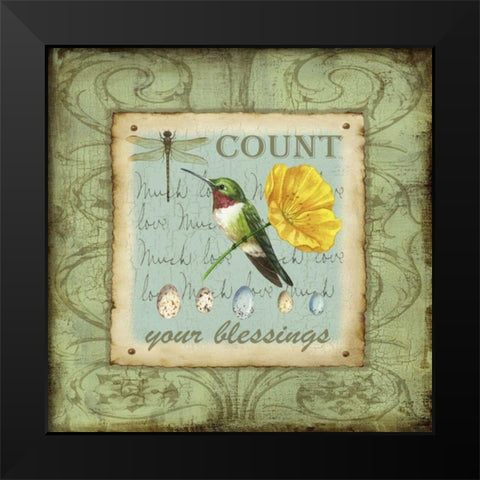 Wings of Wonder II Black Modern Wood Framed Art Print by Maday, Jane