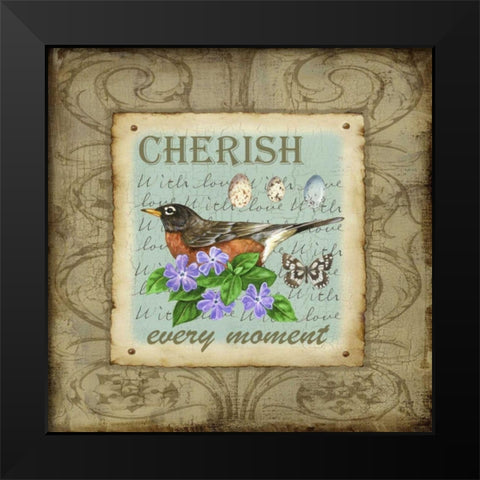 Wings of Wonder III Black Modern Wood Framed Art Print by Maday, Jane