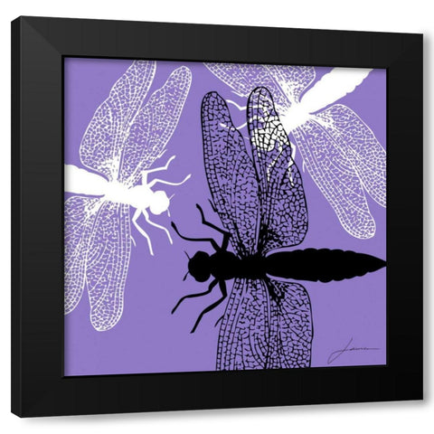 Pop Fly V Black Modern Wood Framed Art Print with Double Matting by Burghardt, James