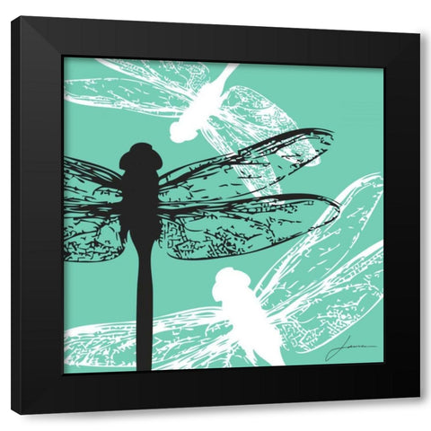 Pop Fly VII Black Modern Wood Framed Art Print by Burghardt, James