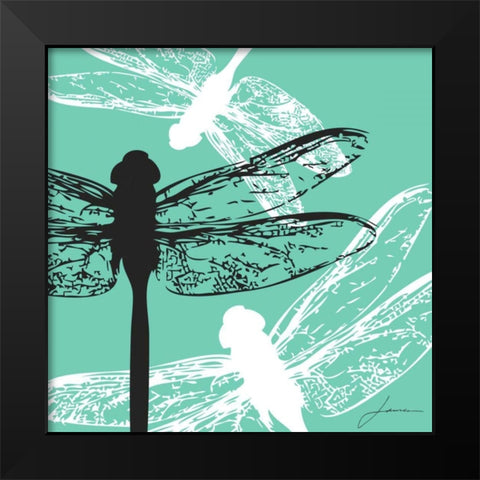 Pop Fly VII Black Modern Wood Framed Art Print by Burghardt, James