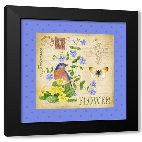 Blooming Garden I Black Modern Wood Framed Art Print by Maday, Jane