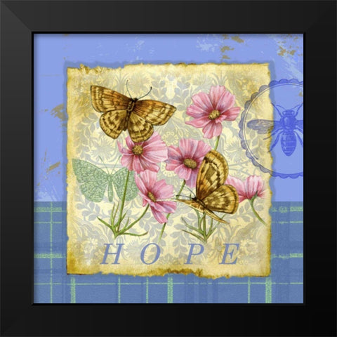 Papillon Plaid III Black Modern Wood Framed Art Print by Maday, Jane