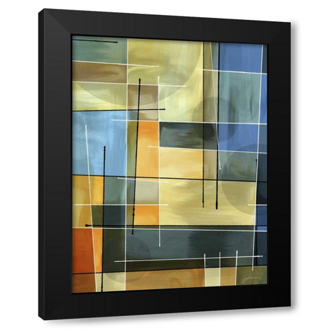 Counter Balance I Black Modern Wood Framed Art Print by Burghardt, James