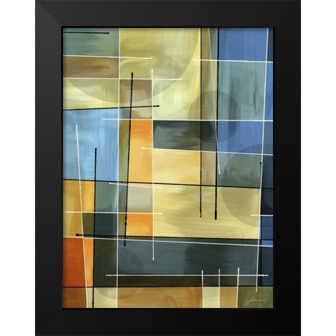 Counter Balance I Black Modern Wood Framed Art Print by Burghardt, James