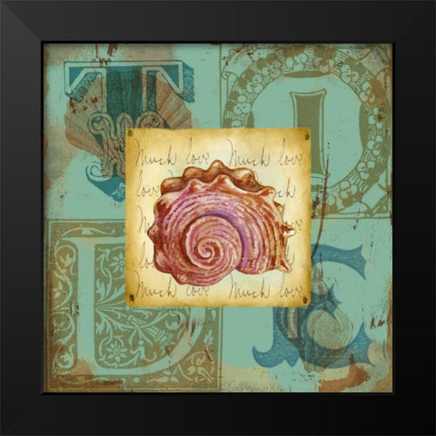 Sand and Surf IV Black Modern Wood Framed Art Print by Maday, Jane