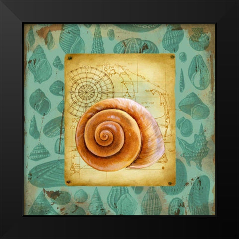Seaside Gifts I Black Modern Wood Framed Art Print by Maday, Jane