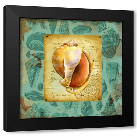 Seaside Gifts II Black Modern Wood Framed Art Print by Maday, Jane