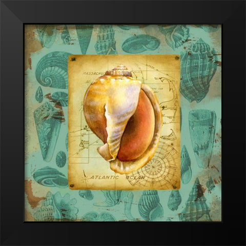 Seaside Gifts II Black Modern Wood Framed Art Print by Maday, Jane