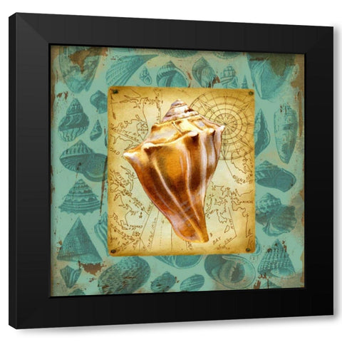 Seaside Gifts III Black Modern Wood Framed Art Print by Maday, Jane