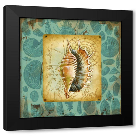Seaside Gifts IV Black Modern Wood Framed Art Print by Maday, Jane