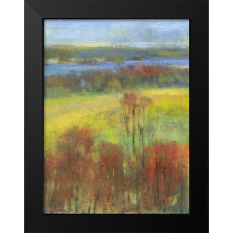 Mountain View II Black Modern Wood Framed Art Print by Thomas, H.