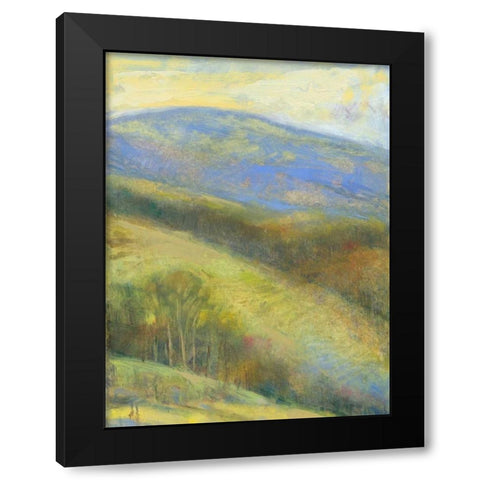 Mountain View III Black Modern Wood Framed Art Print with Double Matting by Thomas, H.