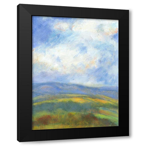 Mountain View V Black Modern Wood Framed Art Print by Thomas, H.