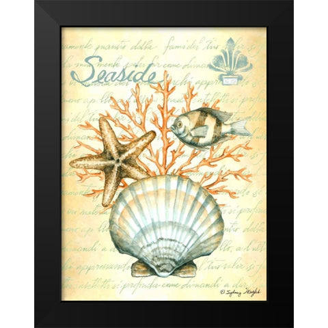 Under The Sea I Black Modern Wood Framed Art Print by Wright, Sydney
