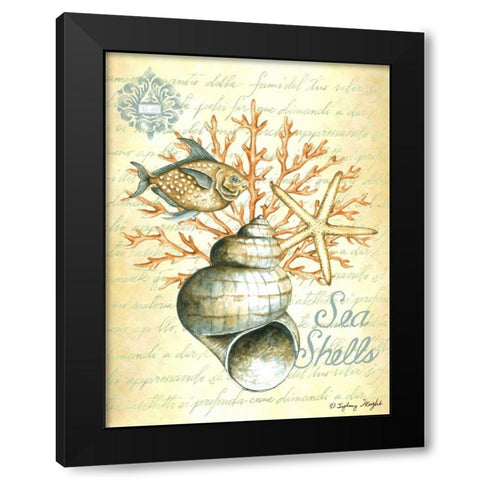 Under The Sea IV Black Modern Wood Framed Art Print with Double Matting by Wright, Sydney