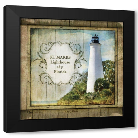 Florida Lighthouse XII Black Modern Wood Framed Art Print with Double Matting by Beth Anne Creative
