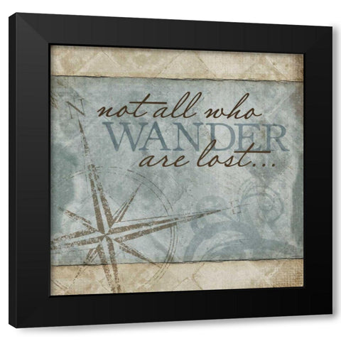 Coastal Inspiration III Black Modern Wood Framed Art Print by Beth Anne Creative